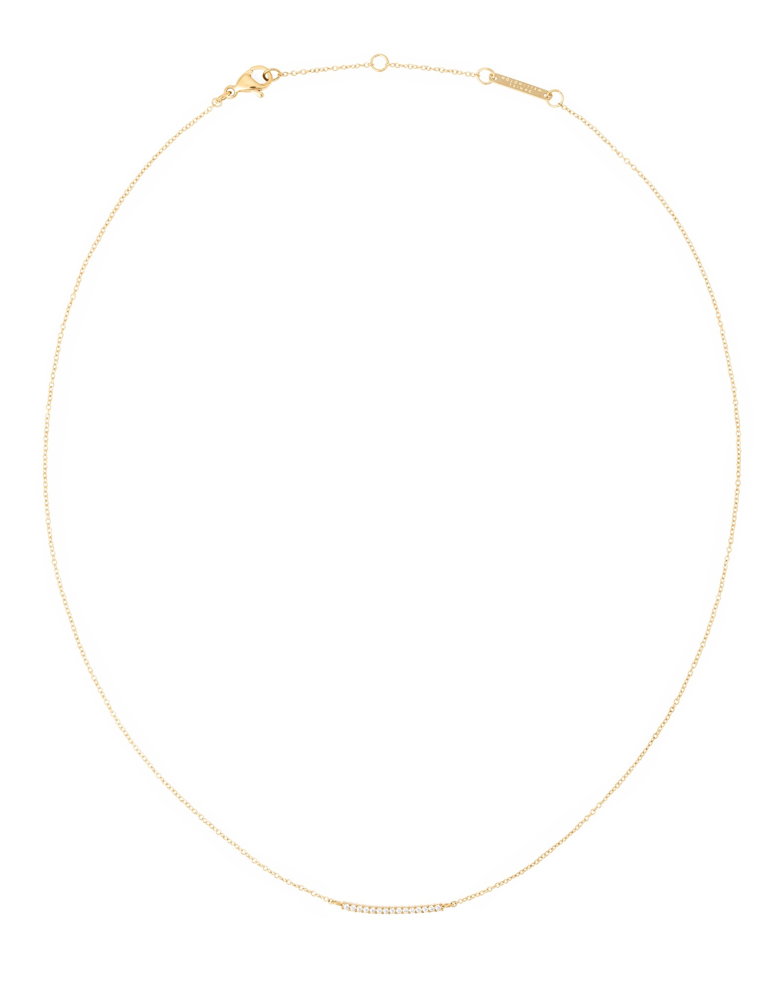 Daniel Wellington Elegantní pozlacený náhrdelník s kubickými zirkony Mirella DW00401632