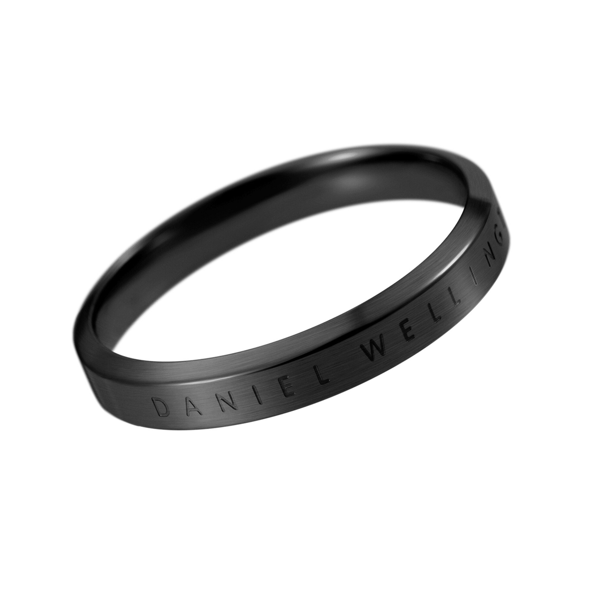 Levně Daniel Wellington Originální černý prsten Classic DW00400 48 mm