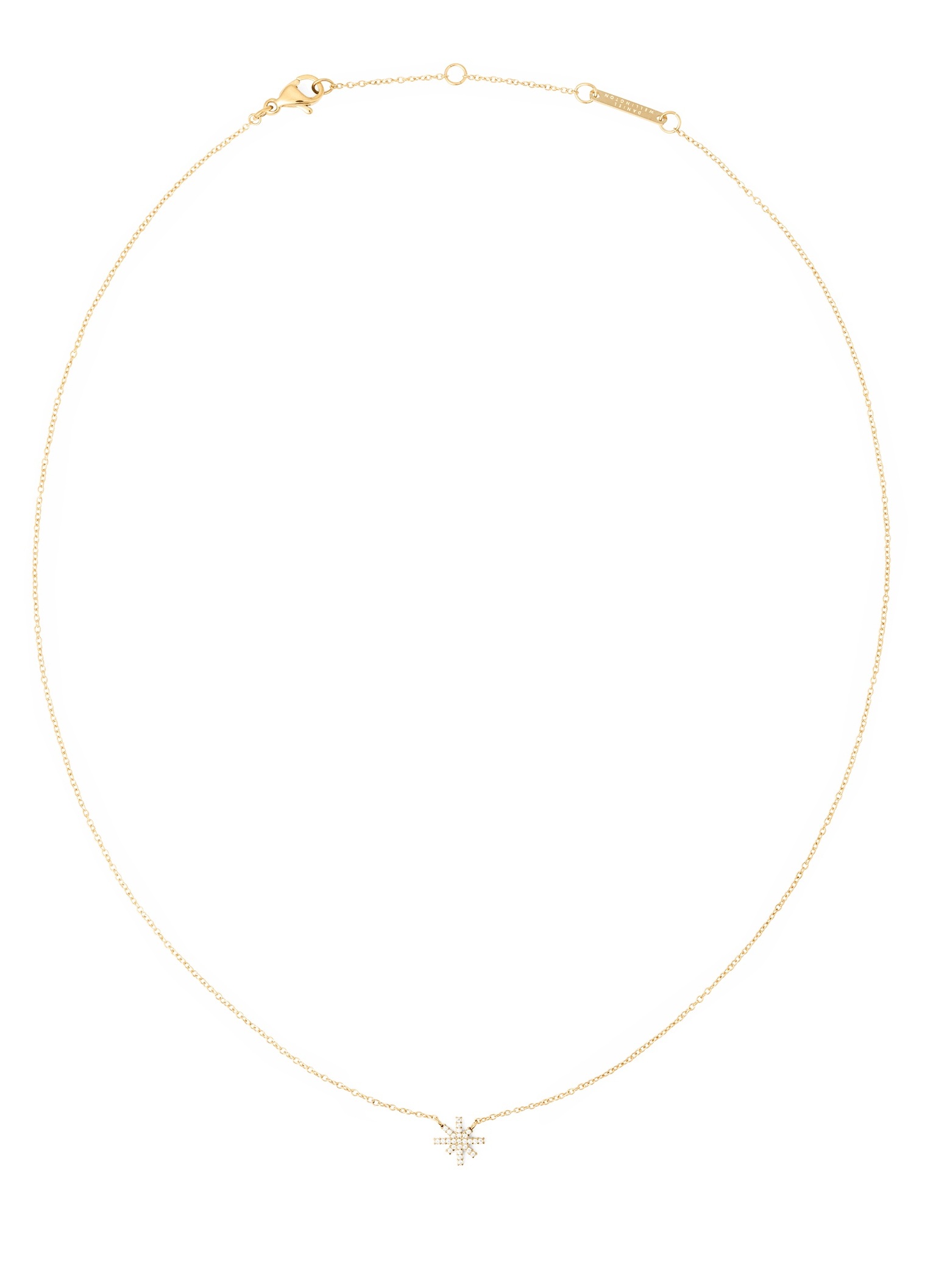 Daniel Wellington Slušivý pozlacený náhrdelník Hvězda Mirella DW00401635