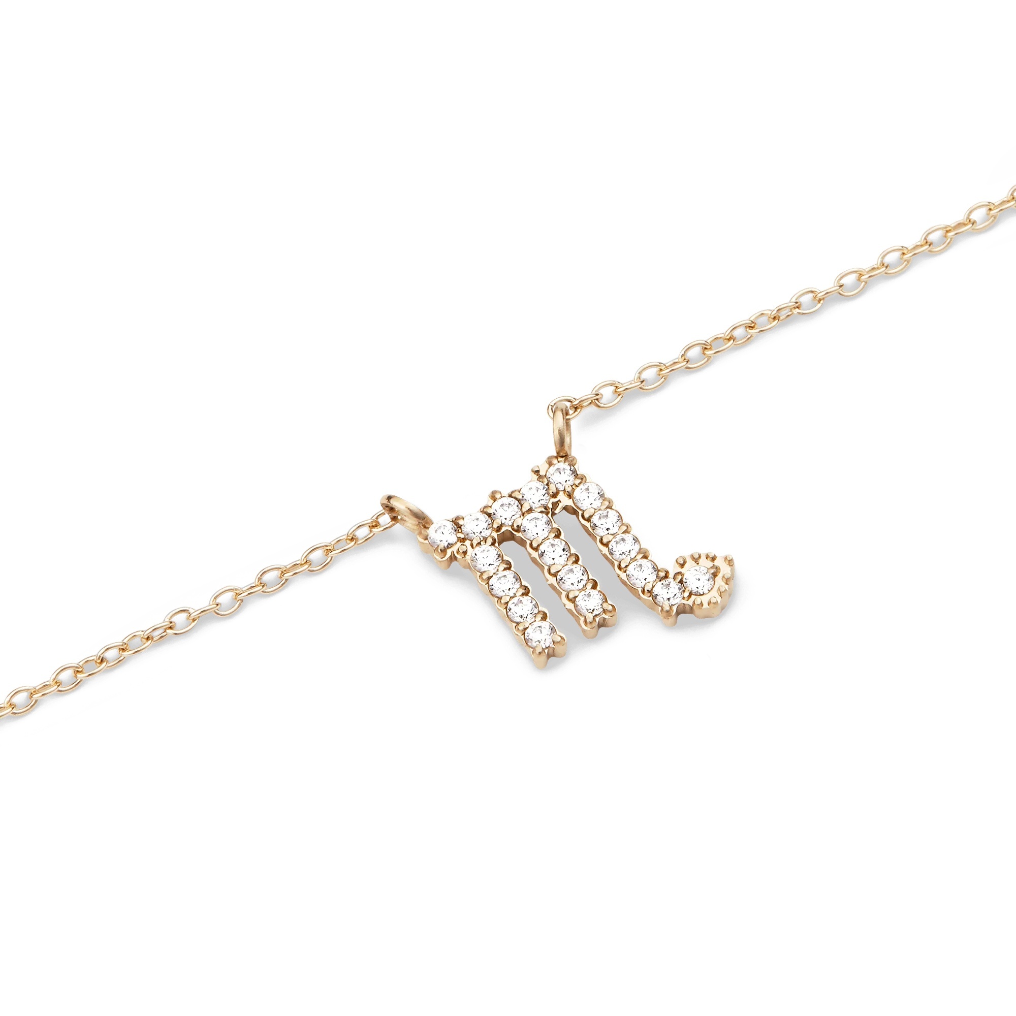 Daniel Wellington Stylový pozlacený náhrdelník znamení Štír Crystal Zodiac DW00400926