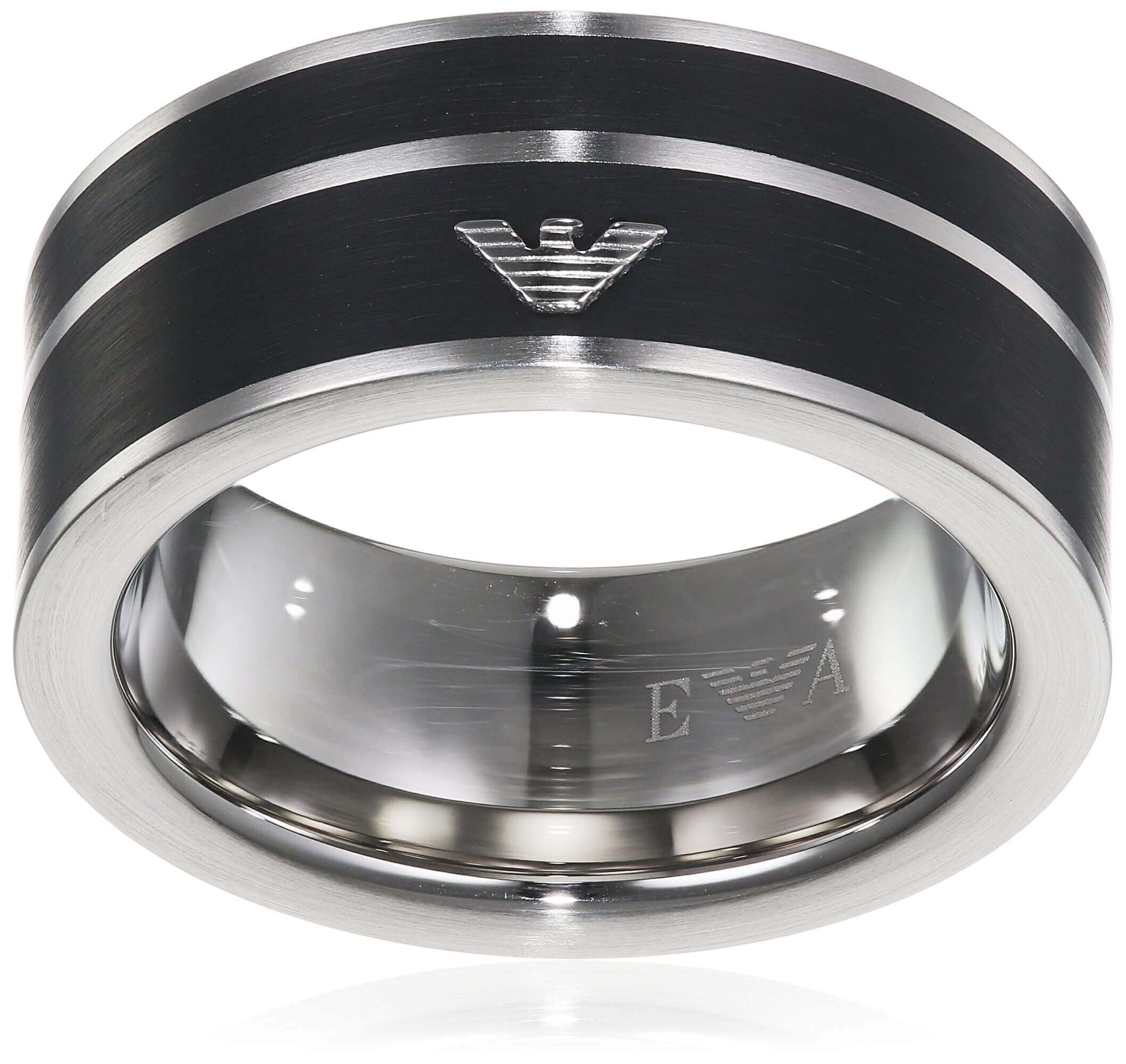 Emporio Armani Moderní ocelový prsten EGS2032040 66 mm