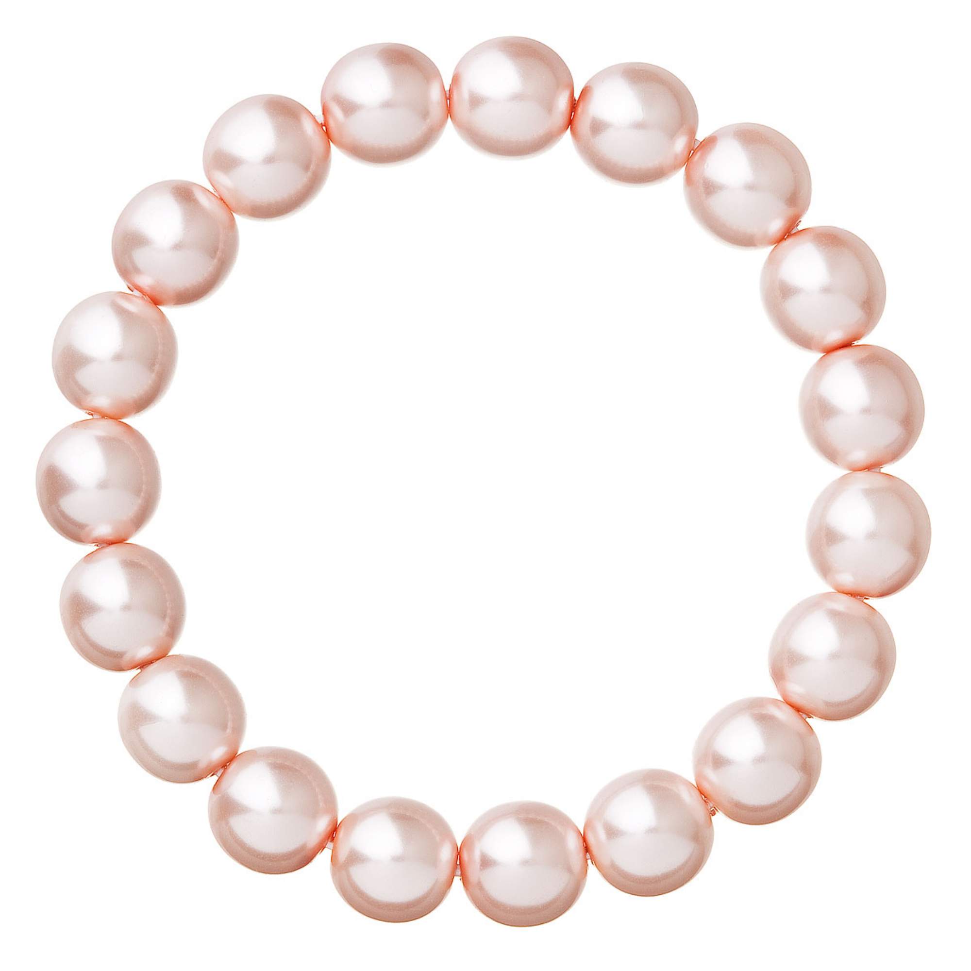 Evolution Group Elegantný perlový náramok 56010.3 rose
