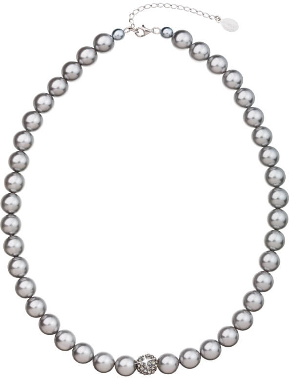 Levně Evolution Group Perlový náhrdelník 32011.3 light grey