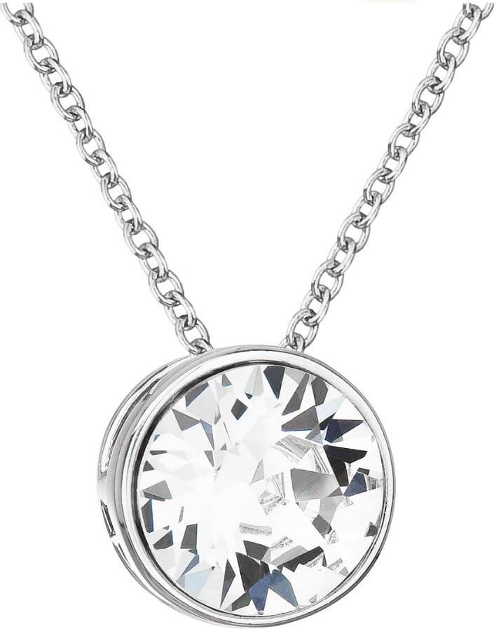 Levně Evolution Group Stříbrný náhrdelník s krystalem Swarovski 32069.1