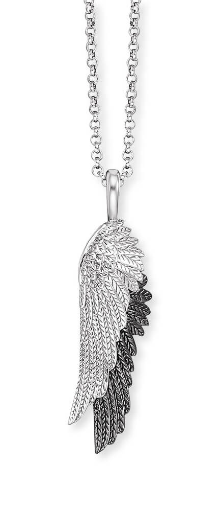 Engelsrufer -  Andělský stříbrný bicolor náhrdelník Wingduo ERN-WINGDUO-BIB (řetízek, přívěsek)