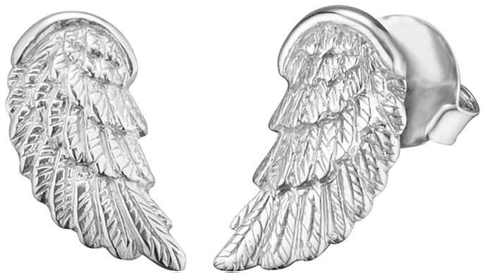 Engelsrufer Stříbrné náušnice Andělské křídlo ERE-WING-ST