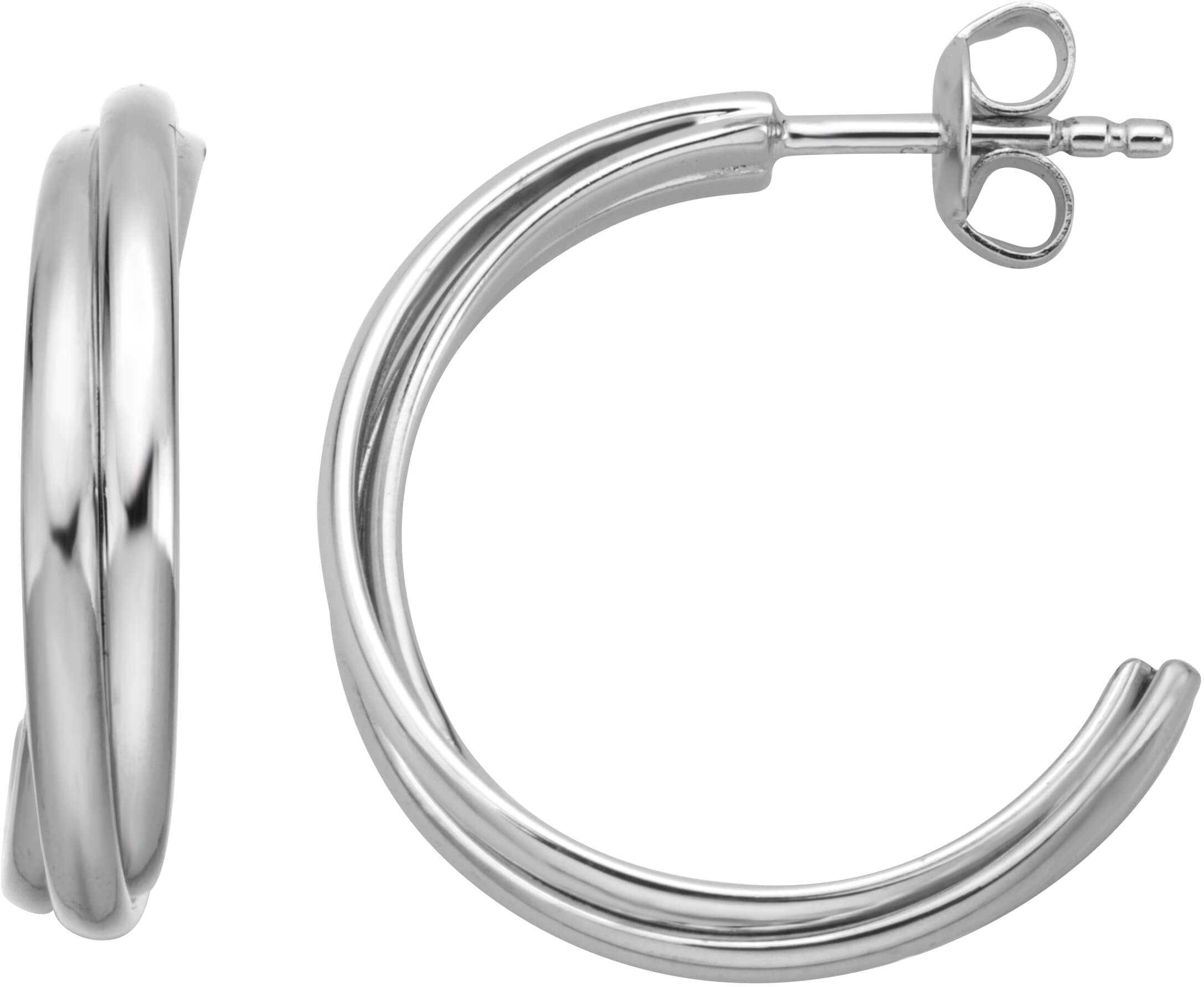 Esprit Stříbrné kruhové náušnice ESER01021100