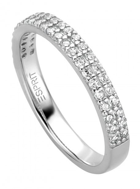 Levně Esprit Stříbrný prsten s krystaly Play ESRG015411 55 mm