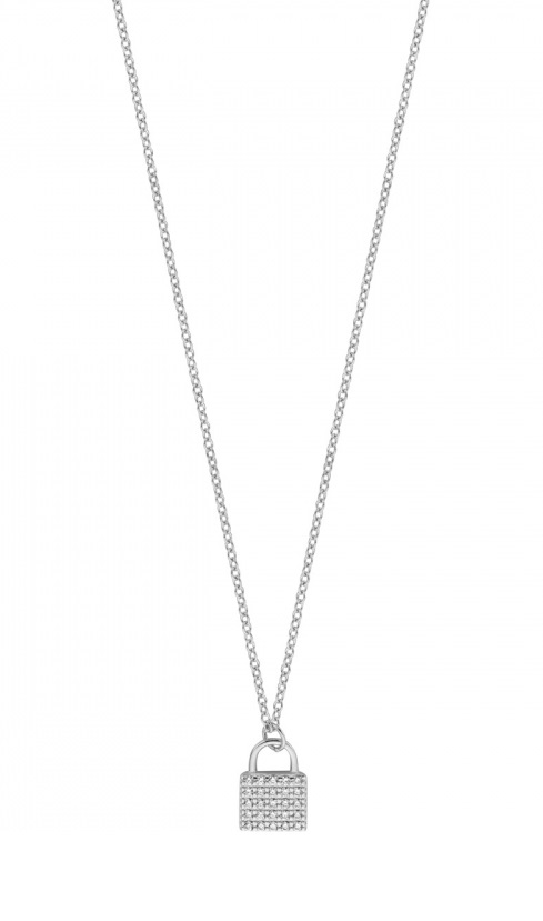 Esprit -  Stylový stříbrný náhrdelník se zirkony ESNL01811145