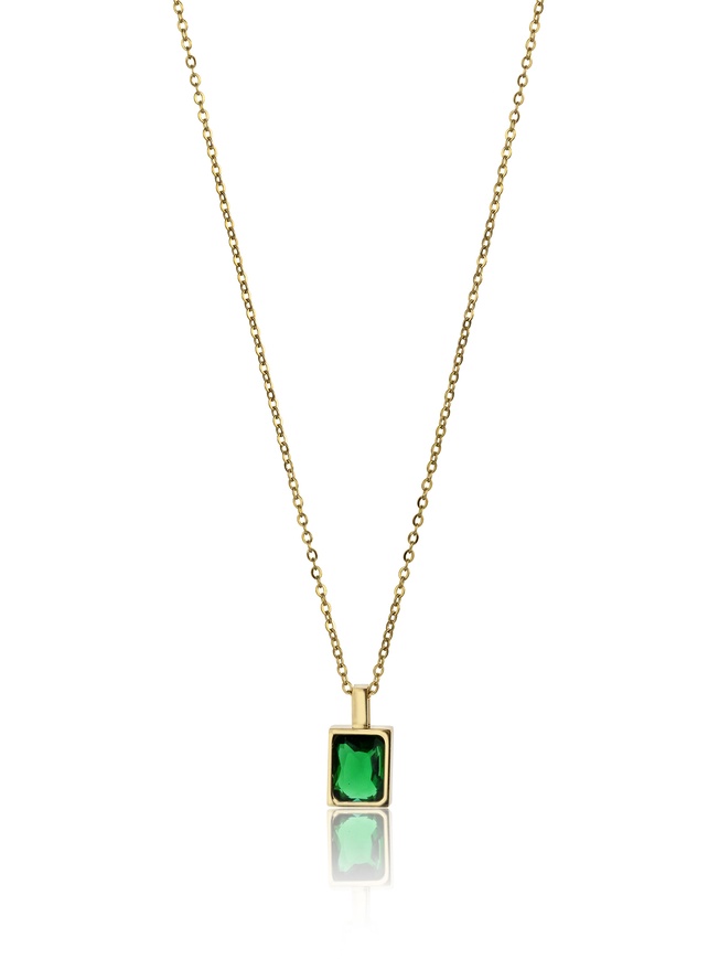 Levně Emily Westwood Elegantní pozlacený náhrdelník se zirkonem Angela EWN23082G