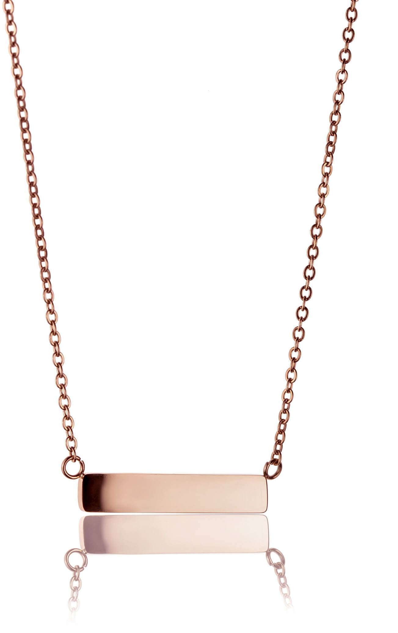 Emily Westwood Růžově pozlacený ocelový náhrdelník WN1012R