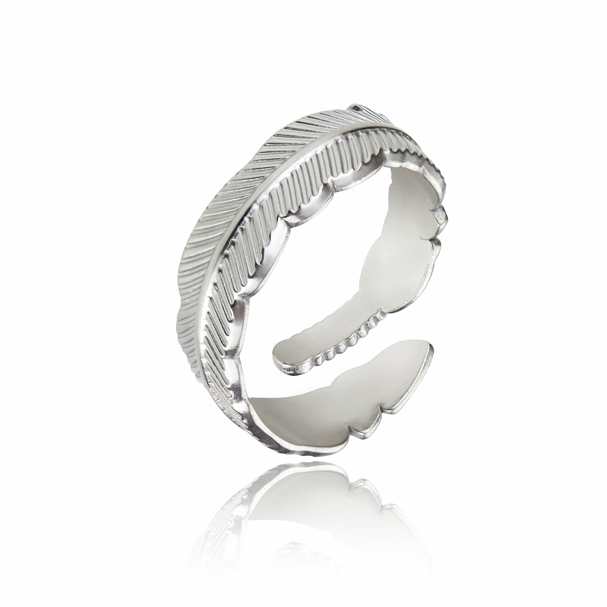 Levně Emily Westwood Stylový ocelový prsten EWR23028S