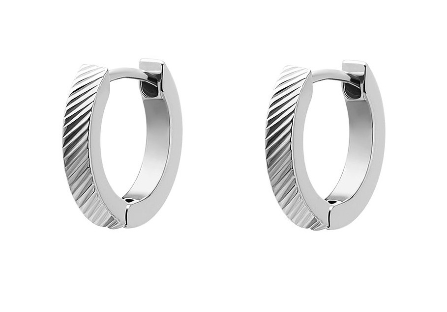 Fossil Elegantní ocelové kruhy Harlow JF04772040