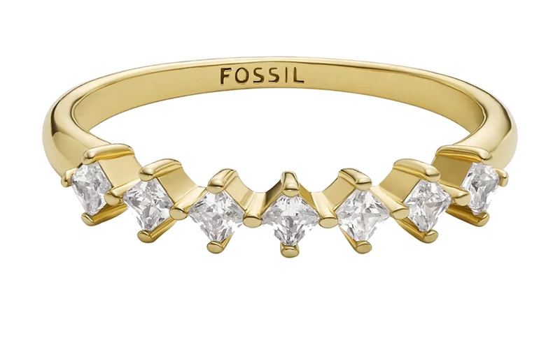 Fossil Elegantní pozlacený prsten Hazel JOA00814710 57 mm
