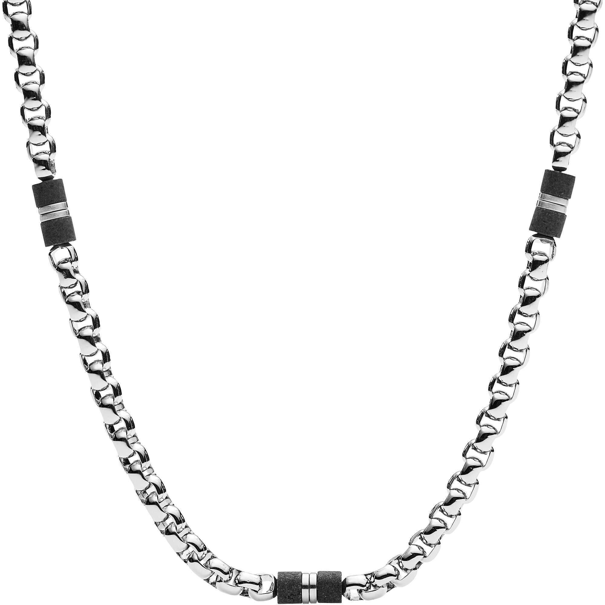 Levně Fossil Pánský ocelový náhrdelník JF03314040