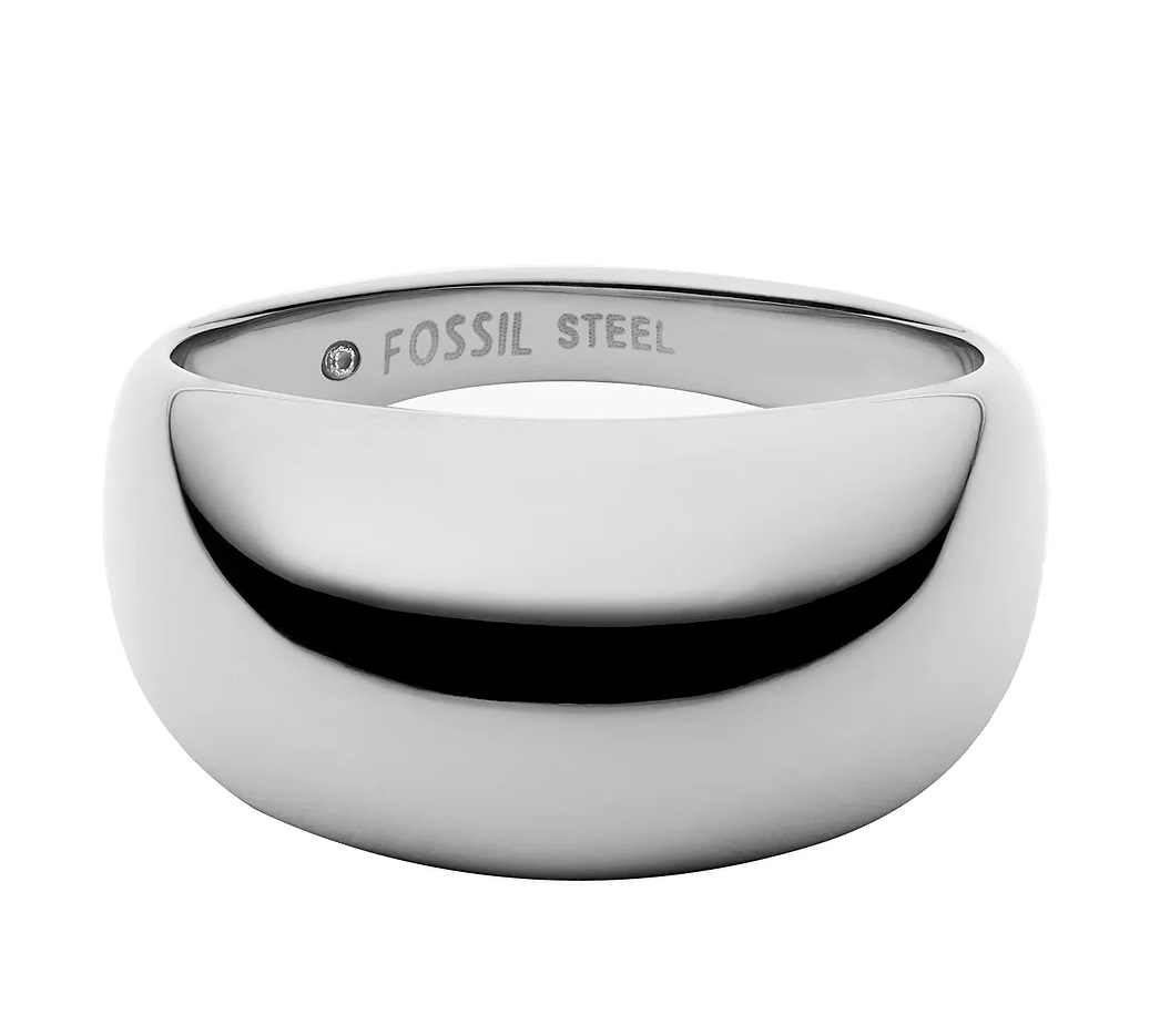 Fossil Výrazný ocelový prsten pro ženy Ellis JF04747040 57 mm