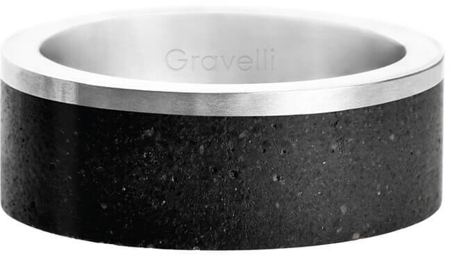 Gravelli Betónový prsteň Edge oceľová / atracitová GJRUSSA002 66 mm