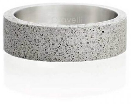 Gravelli Betonový prsten šedý Simple GJRUSSG001 50 mm