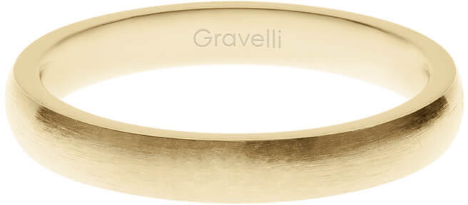Gravelli Pozlátený prsteň z ušľachtilej ocele Precious GJRWYGX106 53 mm