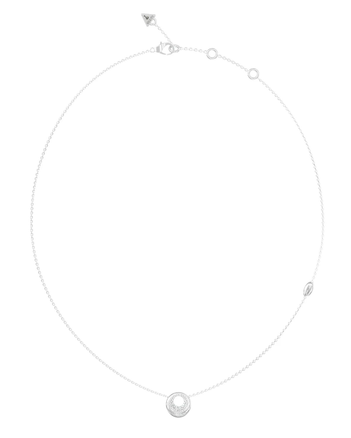 Guess Elegantný oceľový náhrdelník Moon Drops JUBN06245JWRHT/U