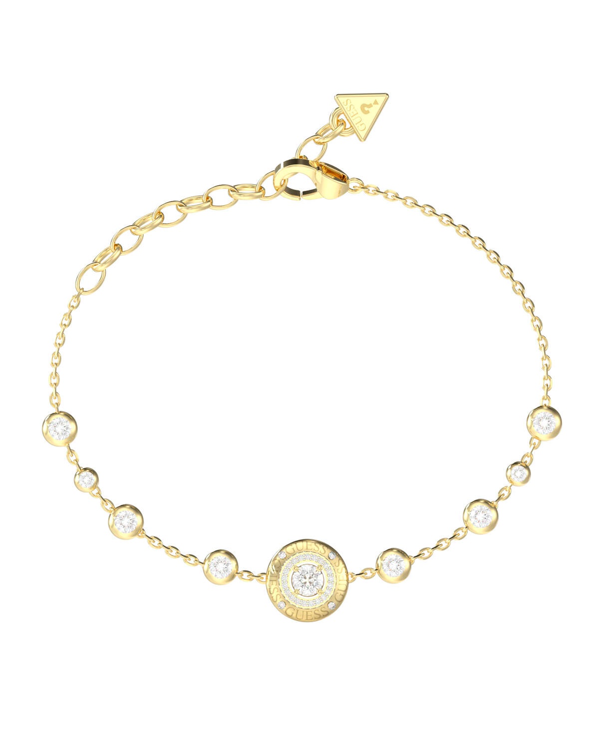 Guess Elegantný pozlátený náramok Sparks JUBB06274JWYG 18,4 cm