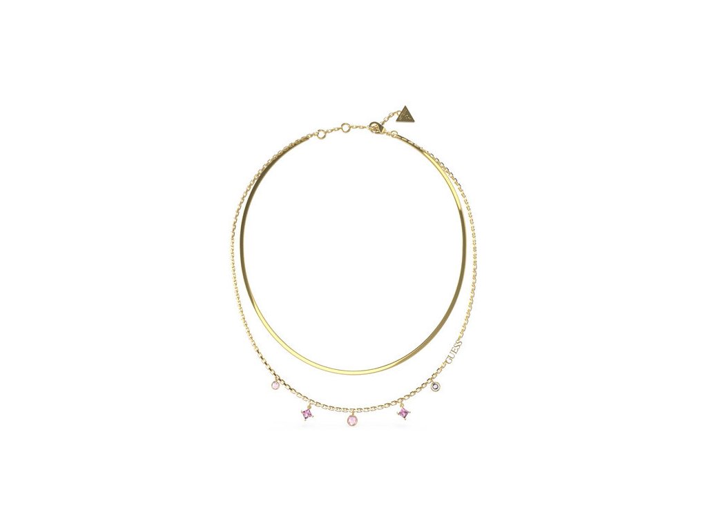 Guess Fashion aranyozott dupla nyaklánc Perfect Liaison JUBN03067JWYGRST/U