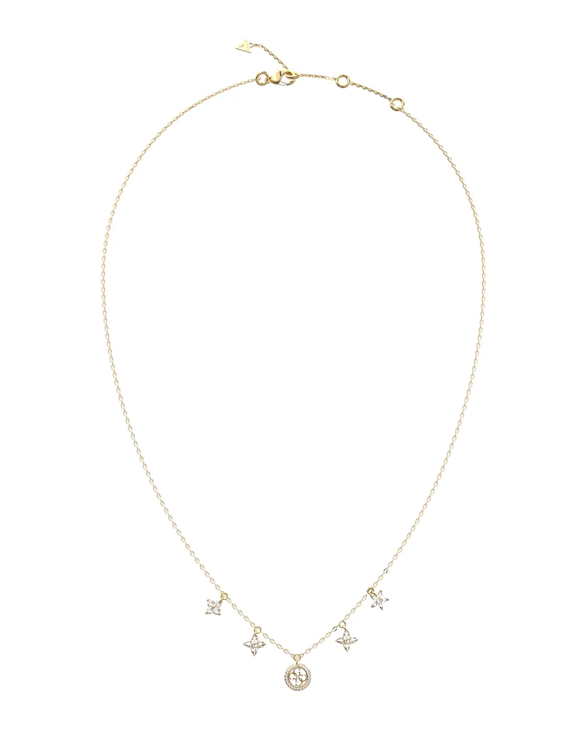 Guess Fashion pozlacený náhrdelník Secret Garden JUBN06032JWYGT/U