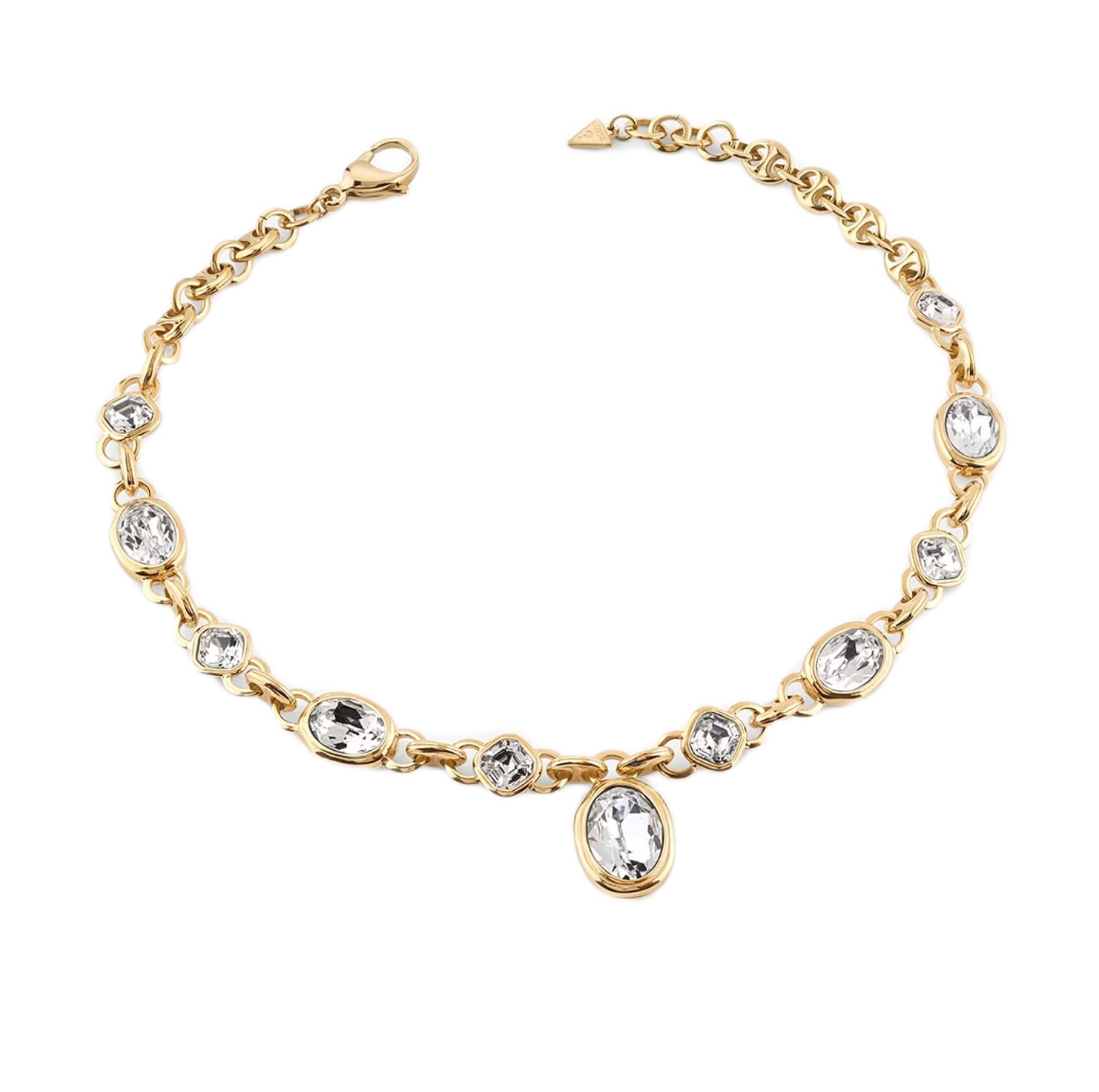 Guess Luxusný náhrdelník s čírymi kryštálmi Mamounia JUBN05310JWYGT/U