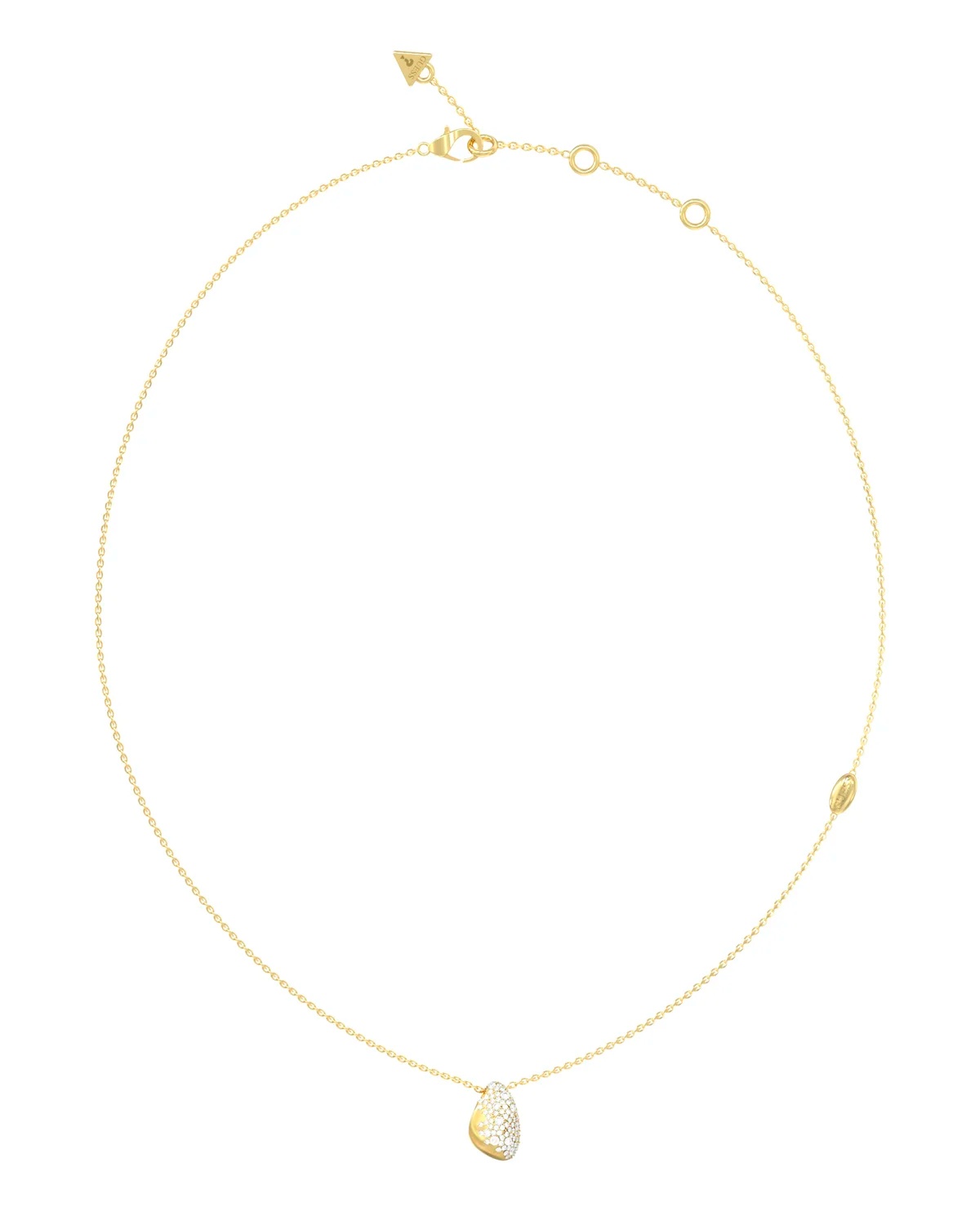 Guess Moderný pozlátený náhrdelník Moon Drops JUBN06252JWYGT/U