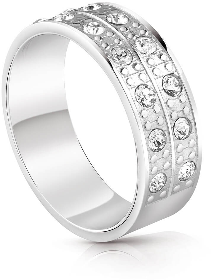 Guess Módní prsten s krystaly UBR29030 52 mm