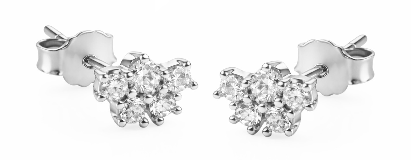 Guess Kôstky s kubickými zirkónmi Jardin JSBE04497JWRHT/U