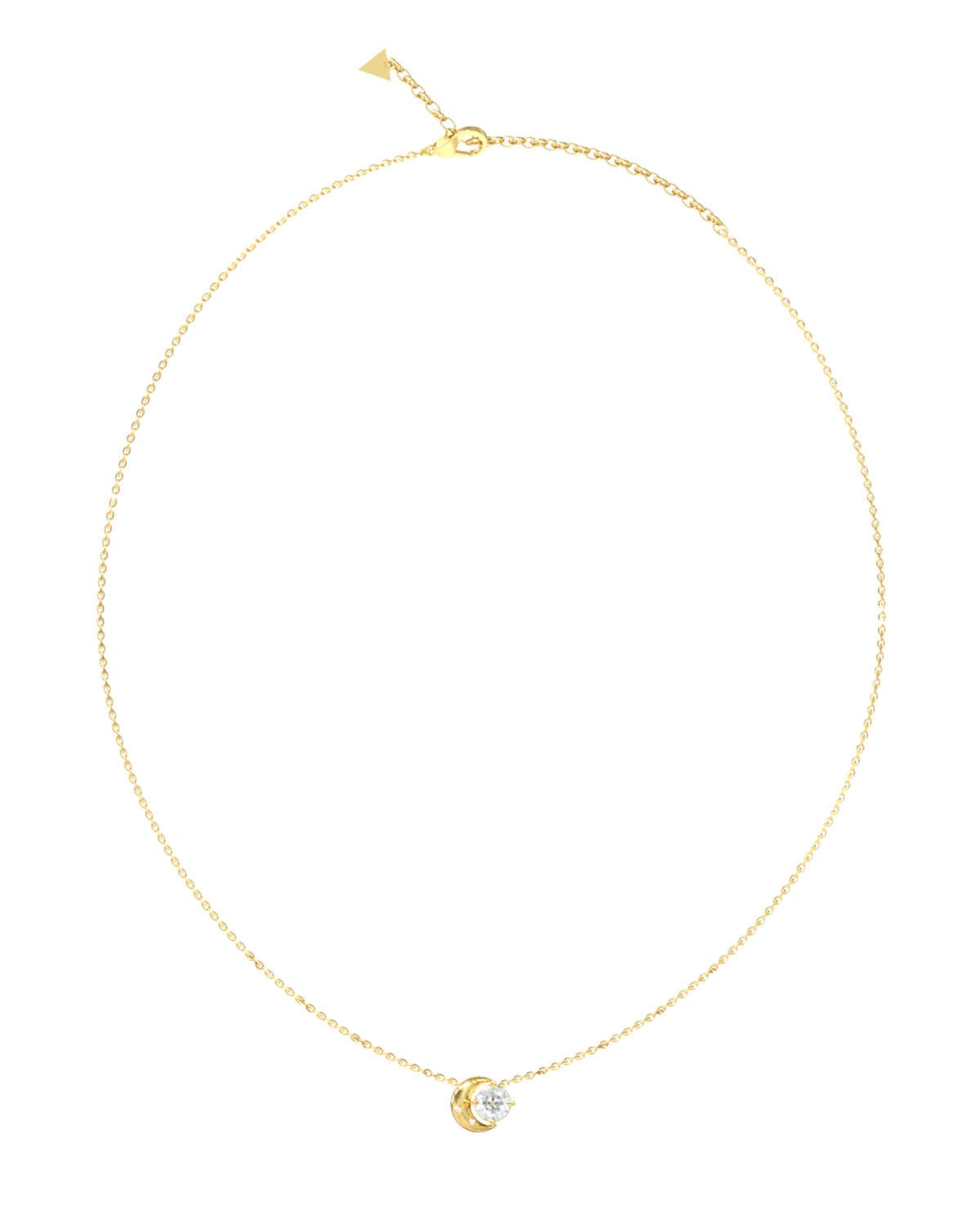 Guess Pozlacený náhrdelník s měsícem Aurora JUBN06232JWYGT/U