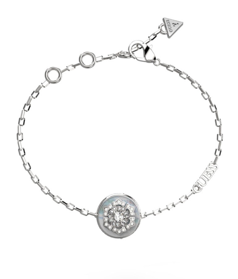 Guess Půvabný ocelový náramek La Fleur JUBB04549JWRH 14,5 cm