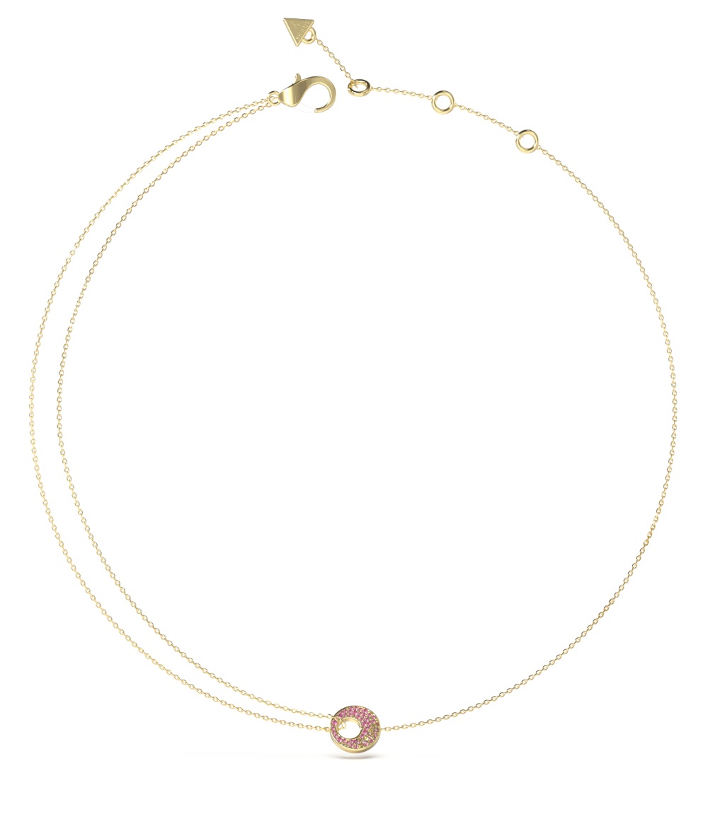 Guess Stylový pozlacený náhrdelník Blooming Summer JUBN05226JWYGPKT/U