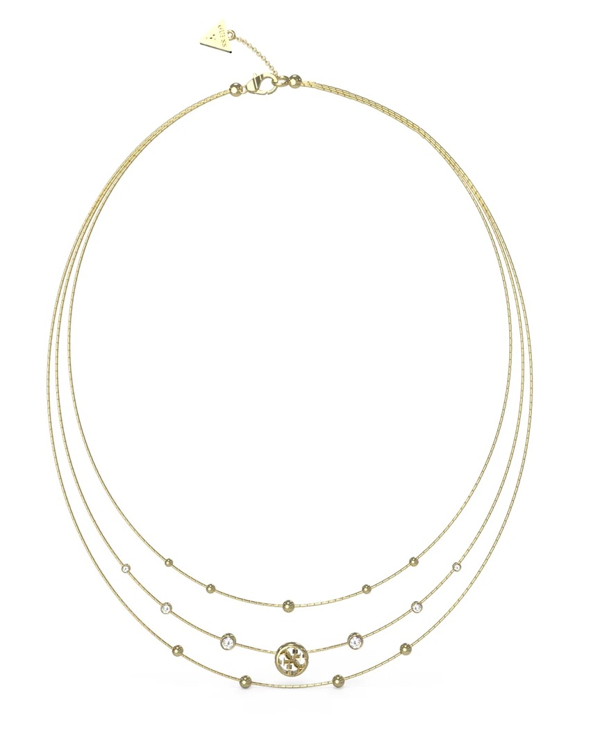 Guess Trojitý pozlacený náhrdelník Perfect Illusion JUBN03376JWYGT