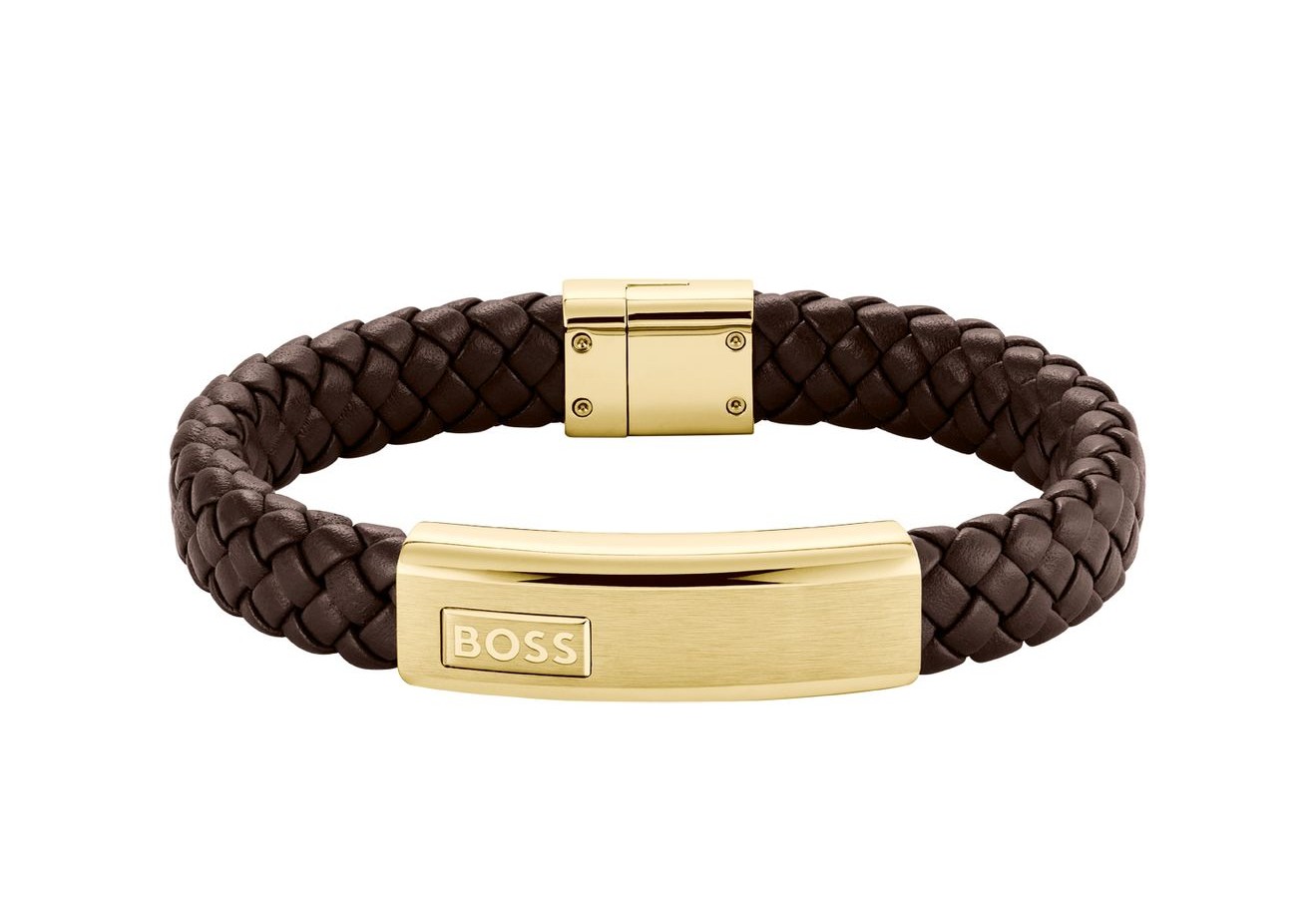 Hugo Boss Fashion pánský kožený náramek Lander 1580746M