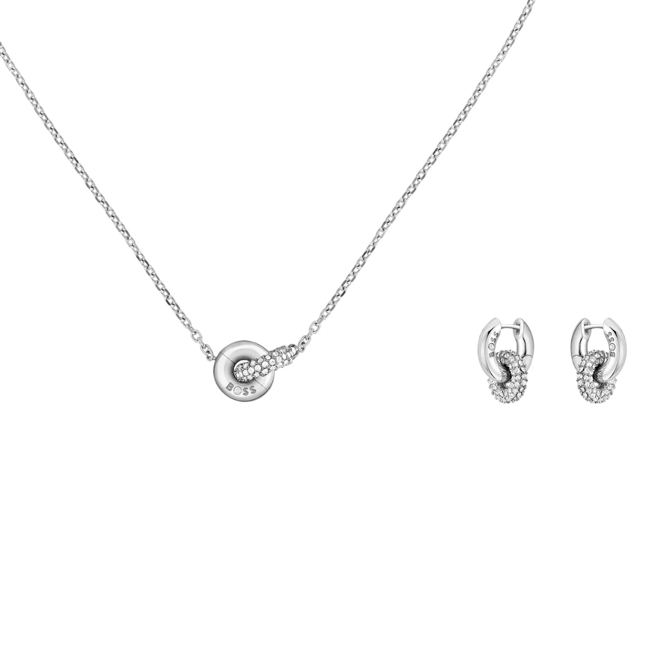 Hugo Boss Súprava oceľových šperkov Live Precious 1570198 (náhrdelník, náušnice)