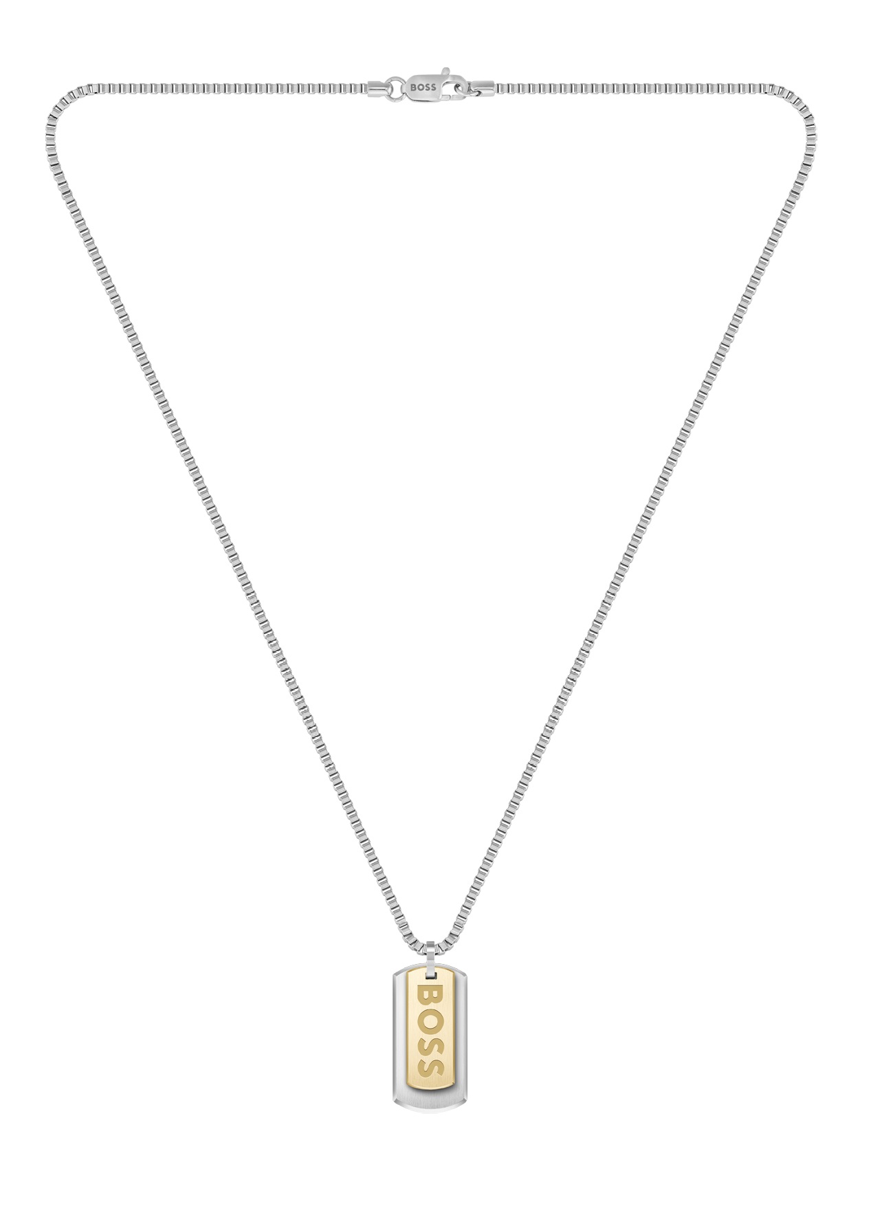 Hugo Boss Pánsky bicolor náhrdelník Psie známky Devon 1580576