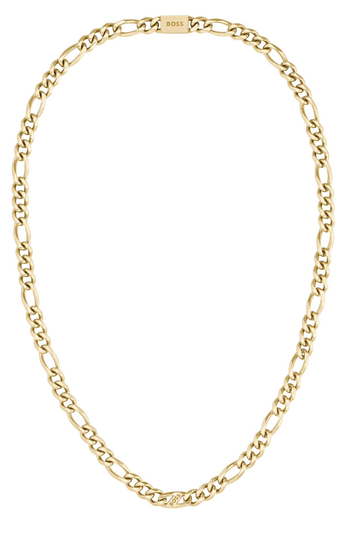 Hugo Boss Pánsky pozlátený náhrdelník z ocele Rian 1580587