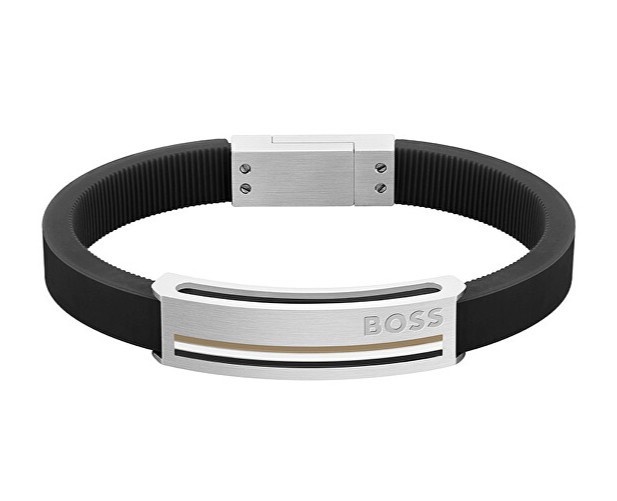 Hugo Boss Pánsky silikónový náramok Sarkis 1580364 21 cm