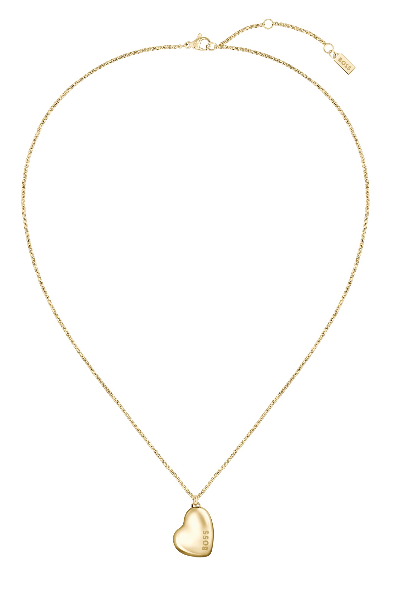 Hugo Boss Půvabný pozlacený náhrdelník z oceli Honey 1580574