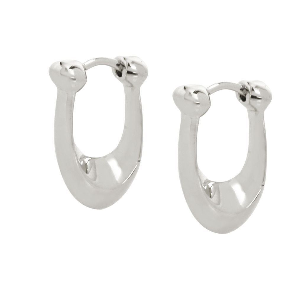 Coach Slušivé oválne náušnice z mosadze 37351447RHO030