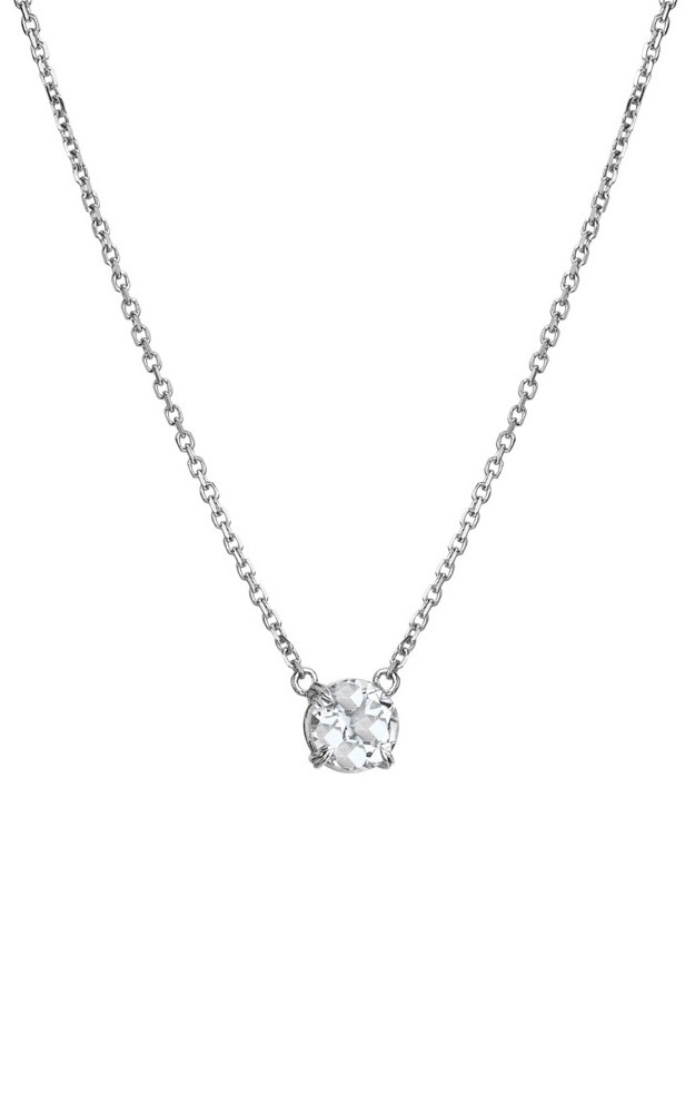 Hot Diamonds Jemný strieborný náhrdelník s topazom a diamantom Tender DN167