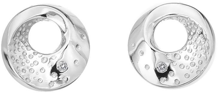 Hot Diamonds Něžné stříbrné náušnice s diamanty Quest DE650