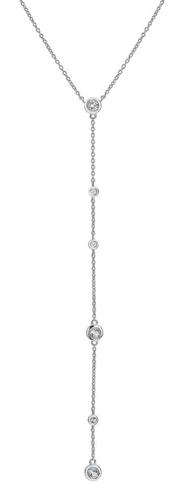 Levně Hot Diamonds Okouzlující stříbrný náhrdelník s diamantem Tender DN175