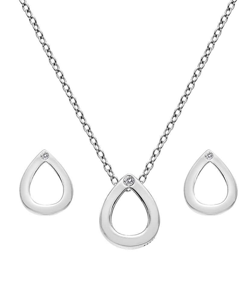 Levně Hot Diamonds Sada stříbrných šperků Amulets SS135 (náhrdelník, náušnice)