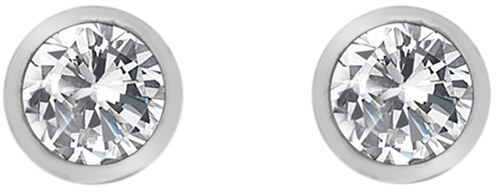 Hot Diamonds Strieborné náušnice s topaz a pravým diamantom Willow DE584
