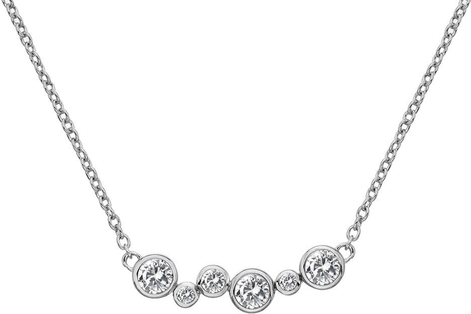 Levně Hot Diamonds Stříbrný náhrdelník s diamantem Tender DN147
