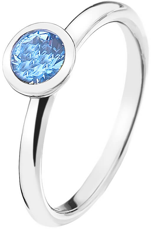 Hot Diamonds Stříbrný prsten Emozioni Scintilla Blue Peace ER022 51 mm