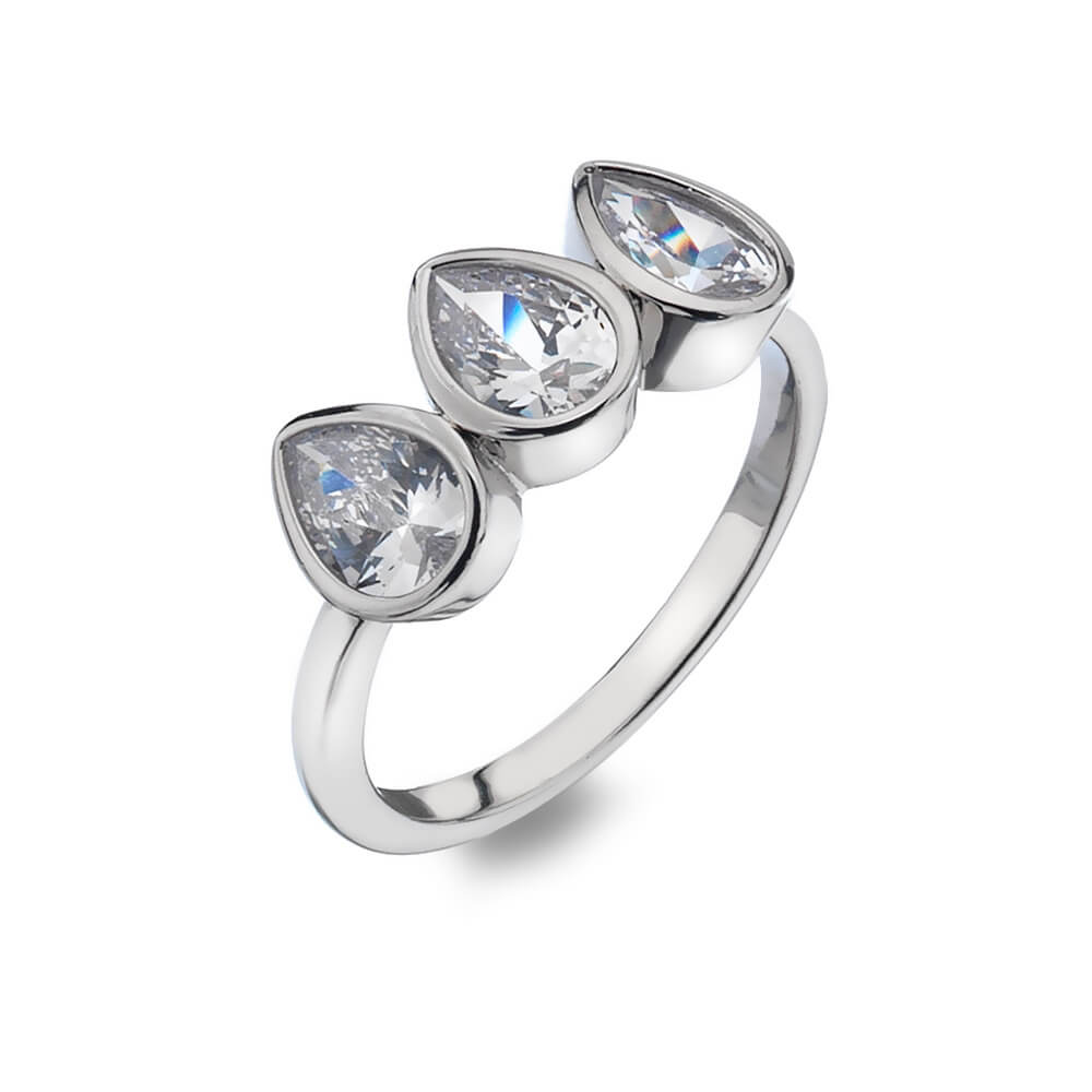 Hot Diamonds Třpytivý prsten Emozioni Acqua Amore ER026 54 mm